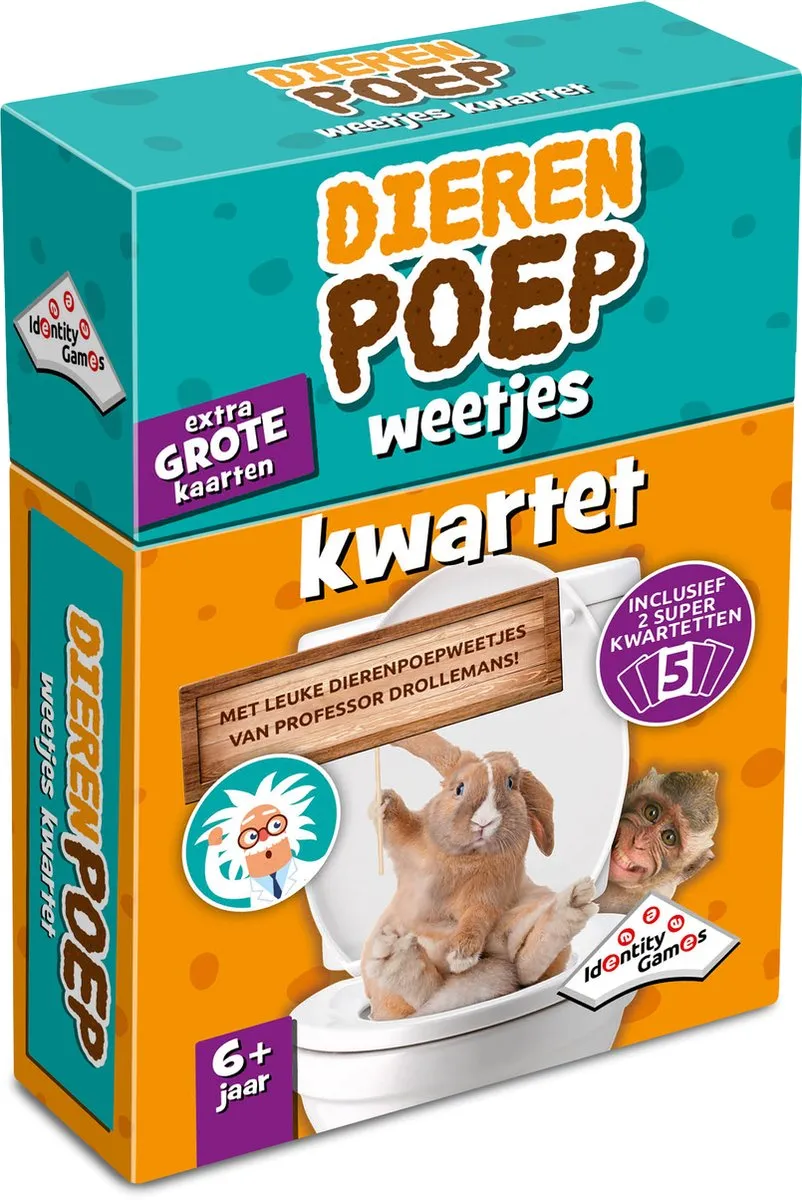 Identity Games Dierenpoep Weetjes Kwartet