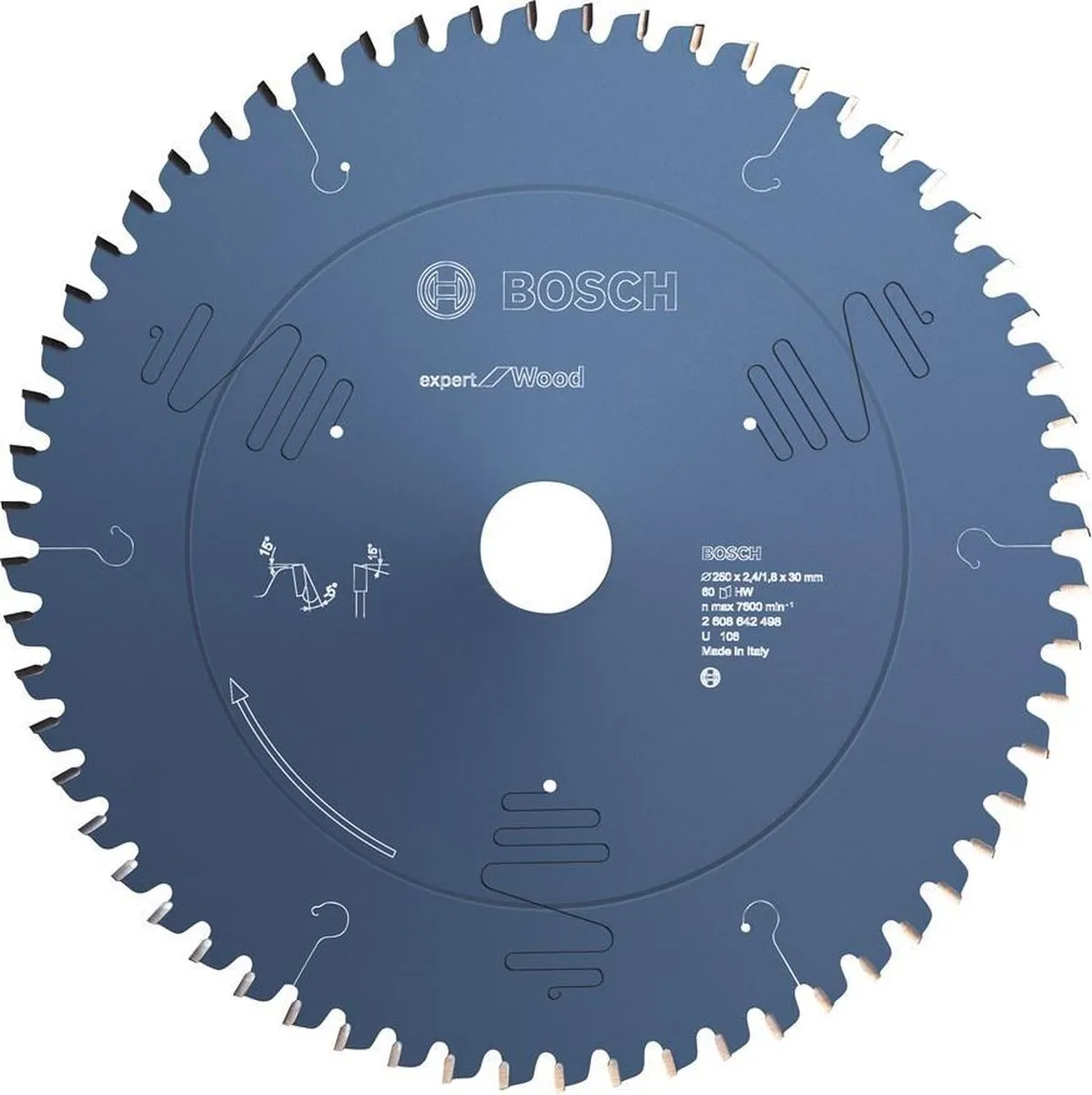 Bosch Professional Cirkelzaagblad Expert for Wood 250mm - 40 Tanden - afbeelding 6 van 6