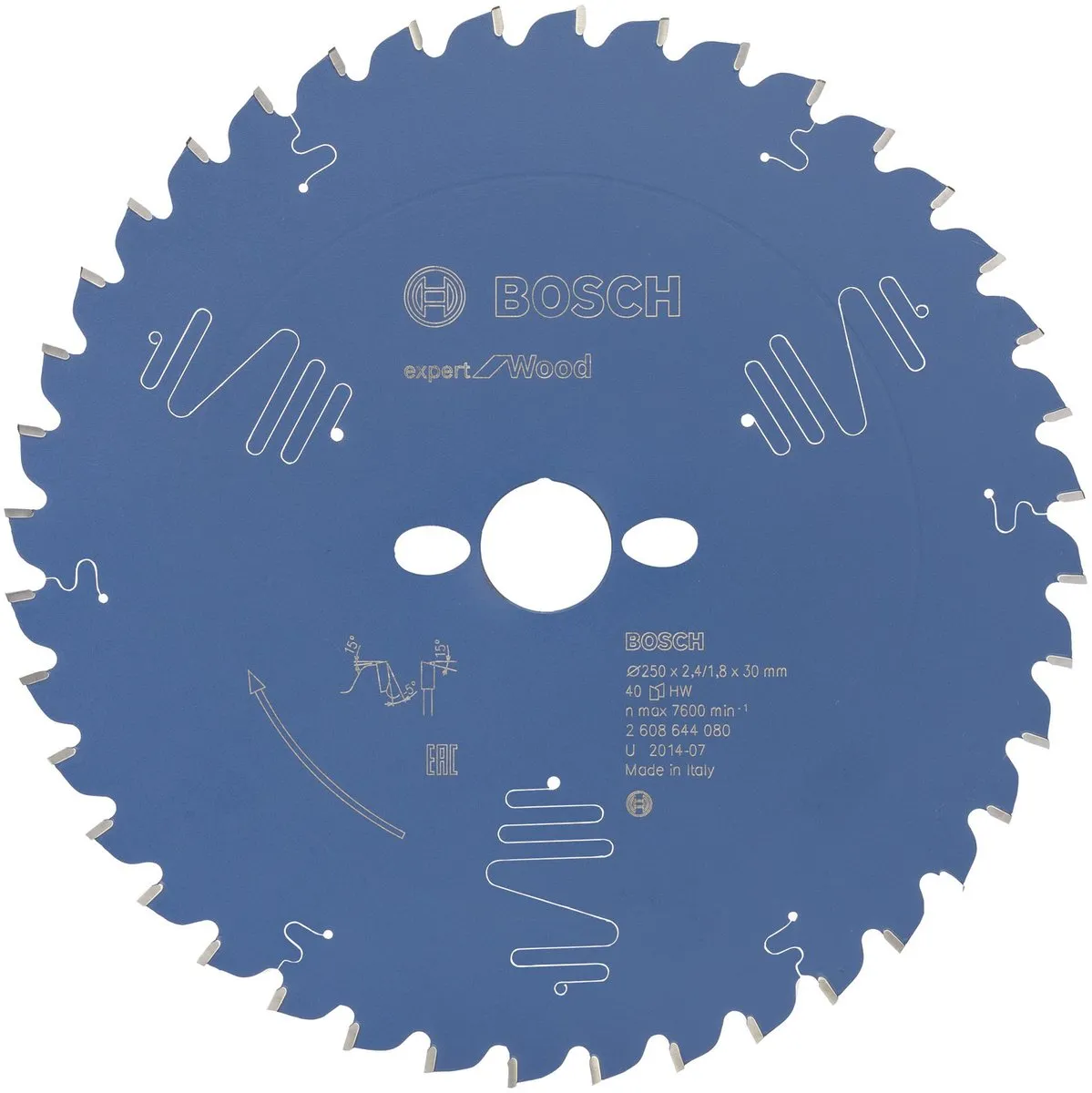 Bosch Professional Cirkelzaagblad Expert for Wood 250mm