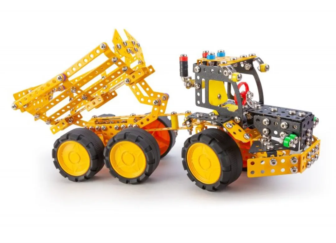 Alexander Toys Constructieset PRO Muck 7-in-1 - 732 Onderdelen - Geel/Zwart