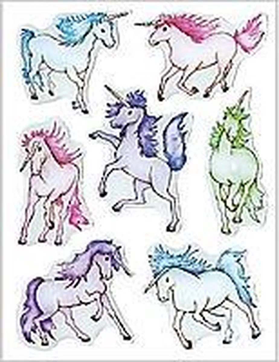 Herma Stickers Eenhoorns Meisjes 12x8,4cm - 7 Stuks Multicolor