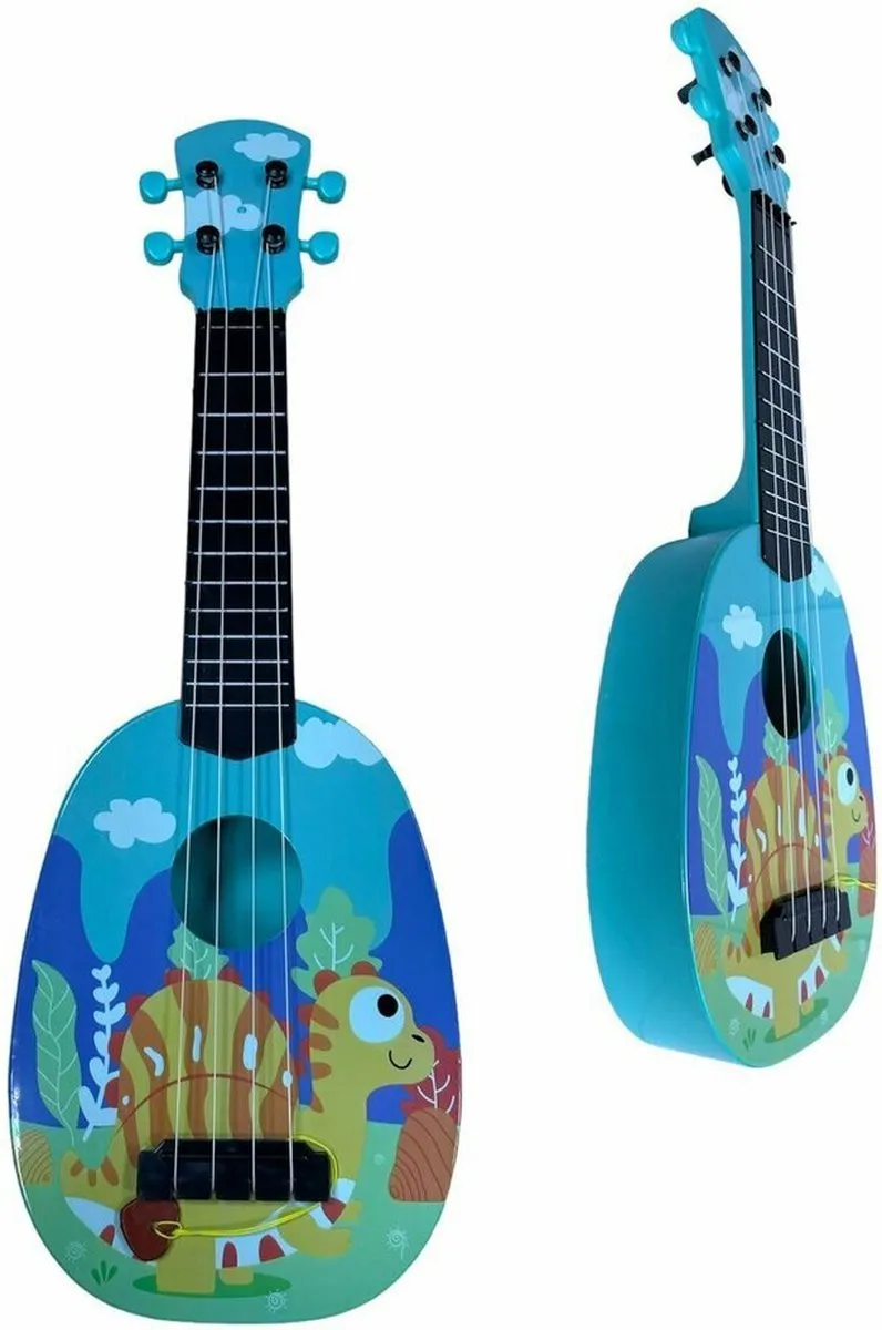 YJ Toys Dinosaurus Gitaar - 4 Snaren 54cm - Print