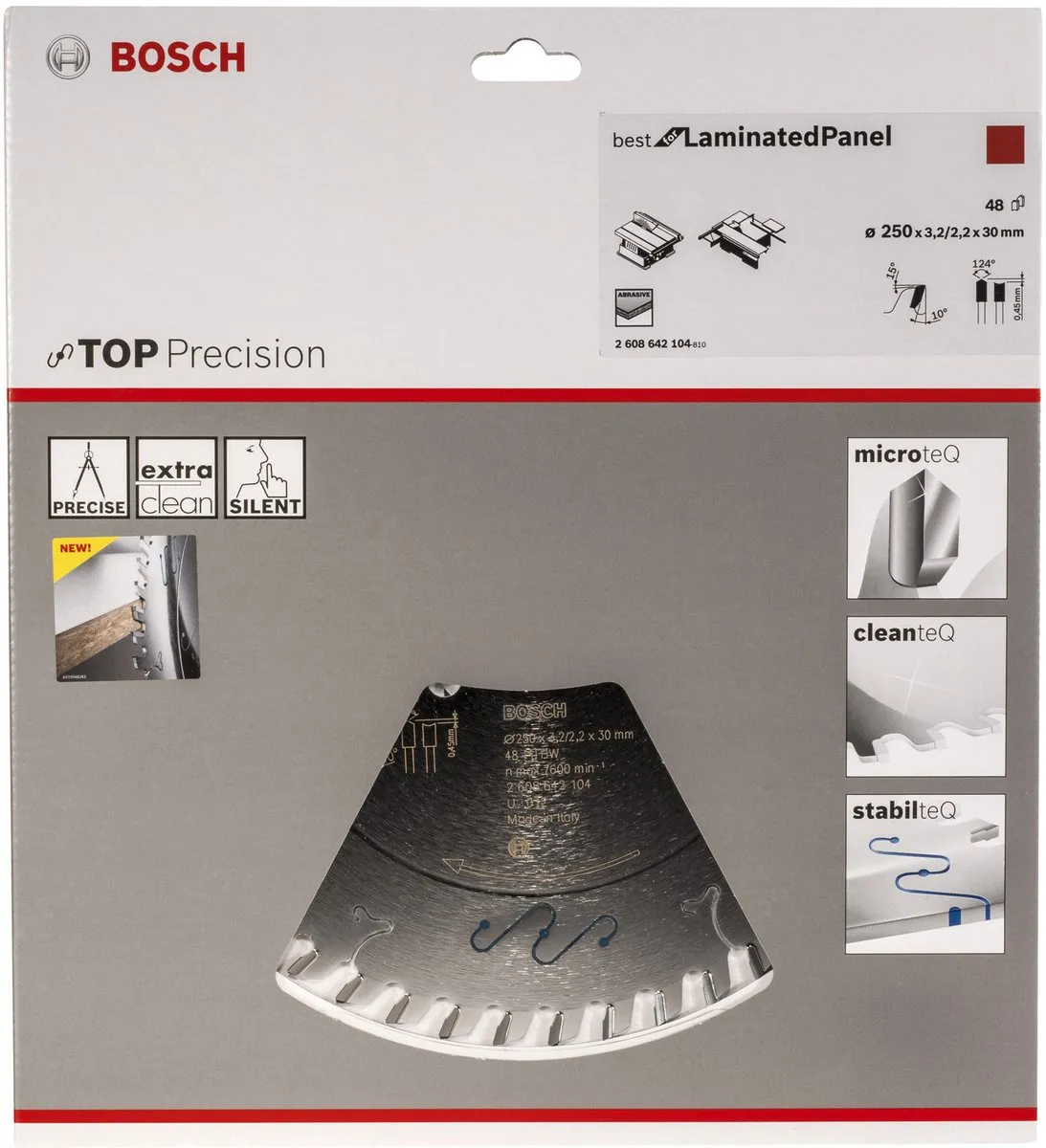 Bosch Professional Cirkelzaagblad Top Precision 2608642104 - 250x30x3,2mm - afbeelding 6 van 6