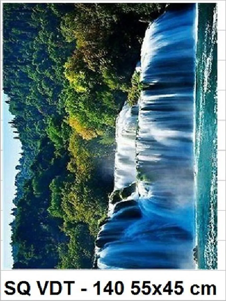 VDTOYS Diamond Painting VDTB140 Waterfall 1 - Groot formaat 55x45cm