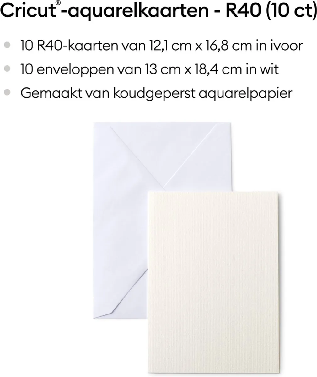 Cricut Aquarelkaarten R40 - 10 Stuks