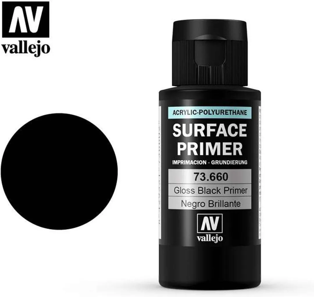 Vallejo Hobbyverf Acryl Gloss Black 73660 - 60ml