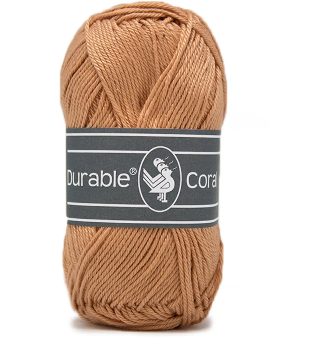 Durable Coral 2209 Garen - 1 Stuk - Gemerceriseerd Katoen Camel