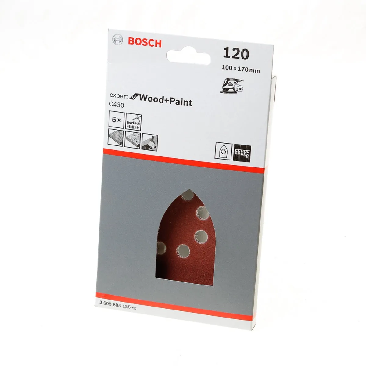Bosch 5-delige Schuurbladenset 100x170mm