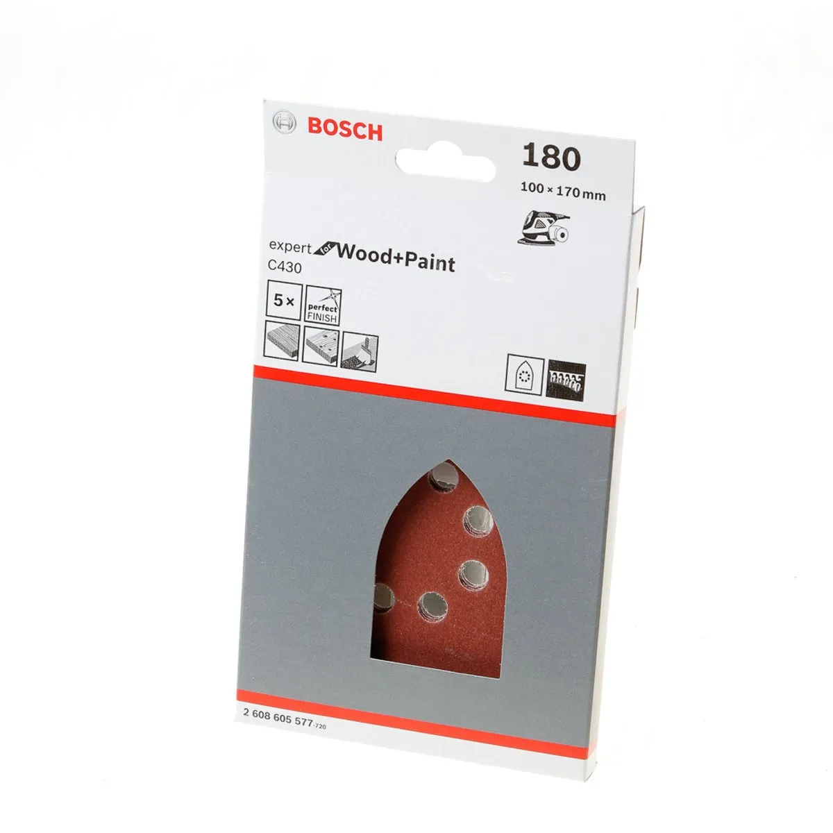 Bosch 5-delige Schuurbladenset 100x170mm