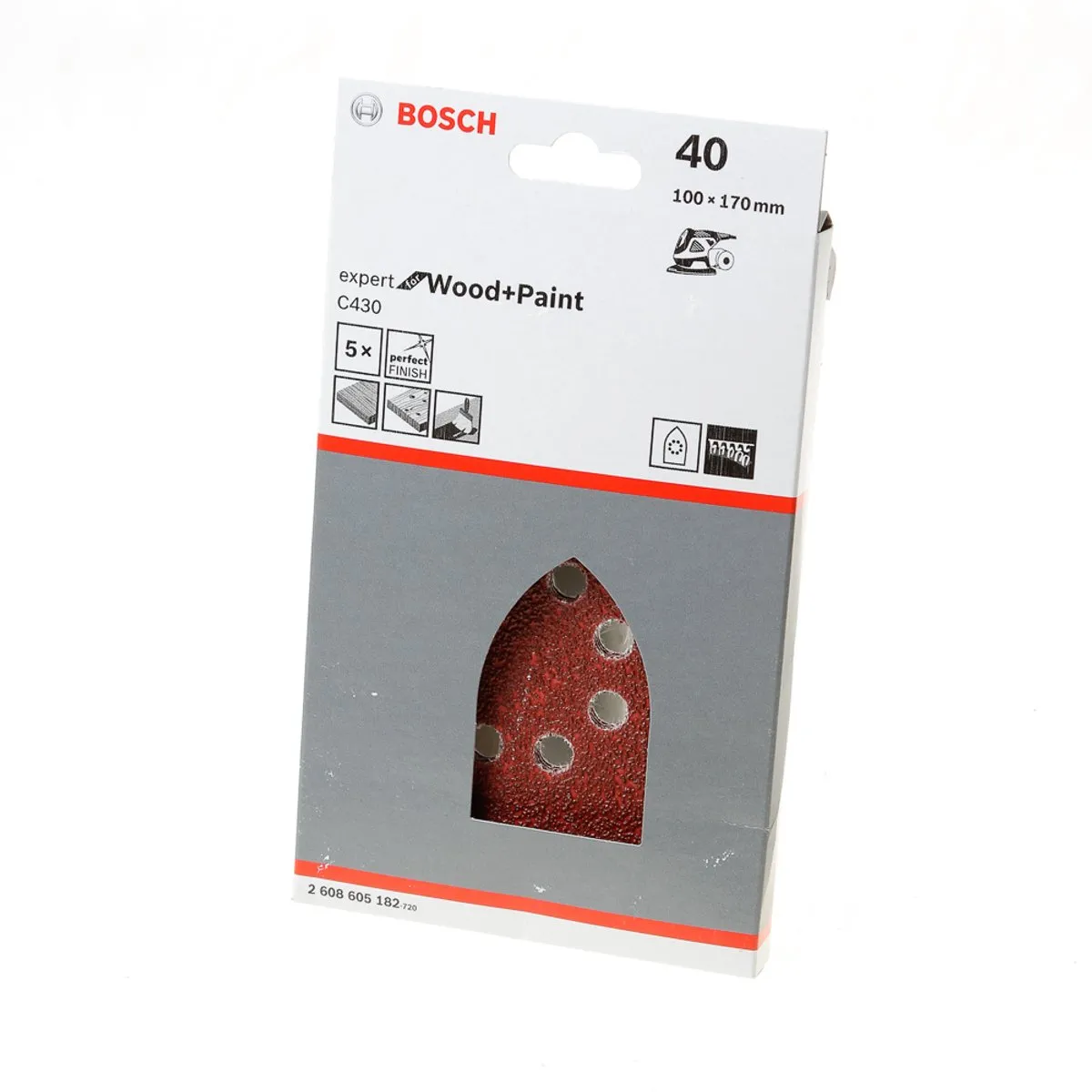 Bosch 5-delige Schuurbladenset 100x170mm