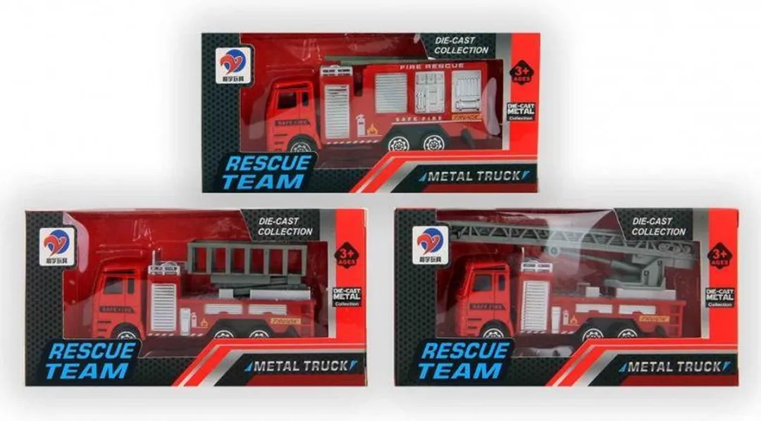 Jonotoys Brandweerwagen 11,5 cm - Rood