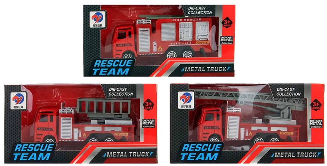 Jonotoys Brandweerwagen 11,5 cm - Rood