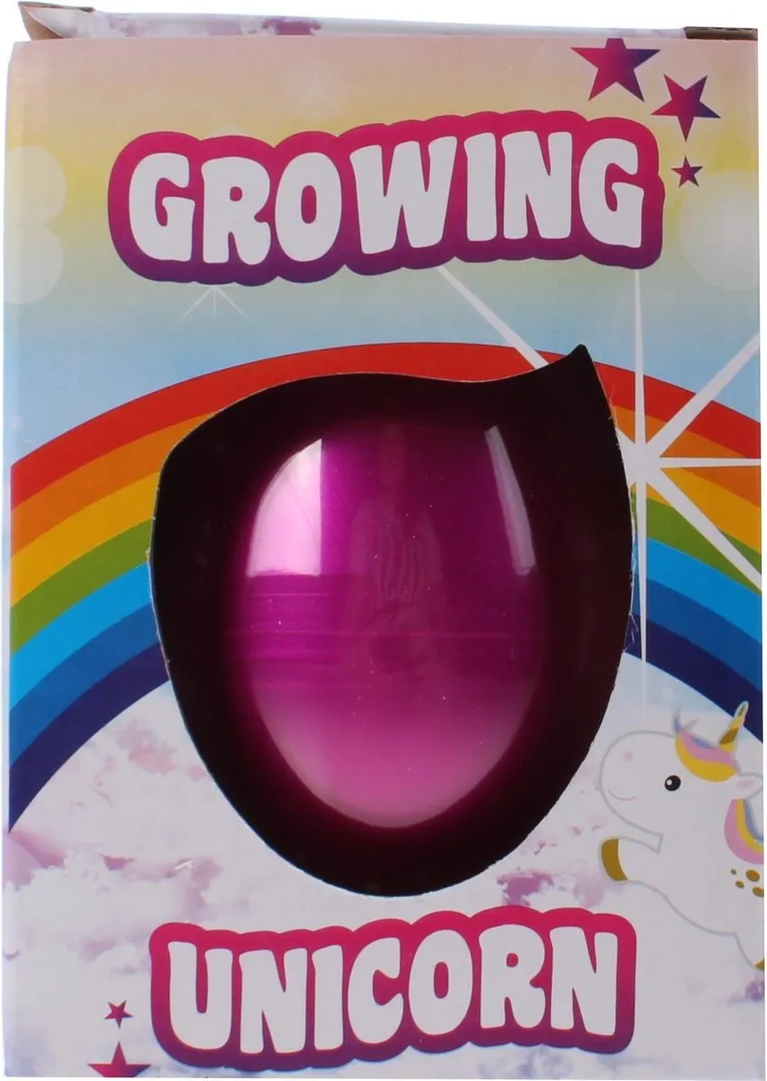 Johntoy Ei Groeiende Eenhoorn 11cm - Roze