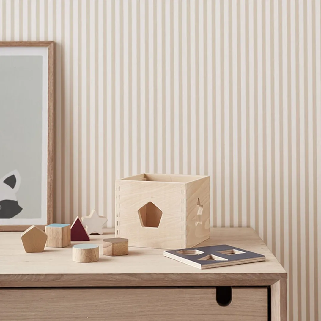 Kids Concept Vormenstoof Aiden - Hout, Blauw