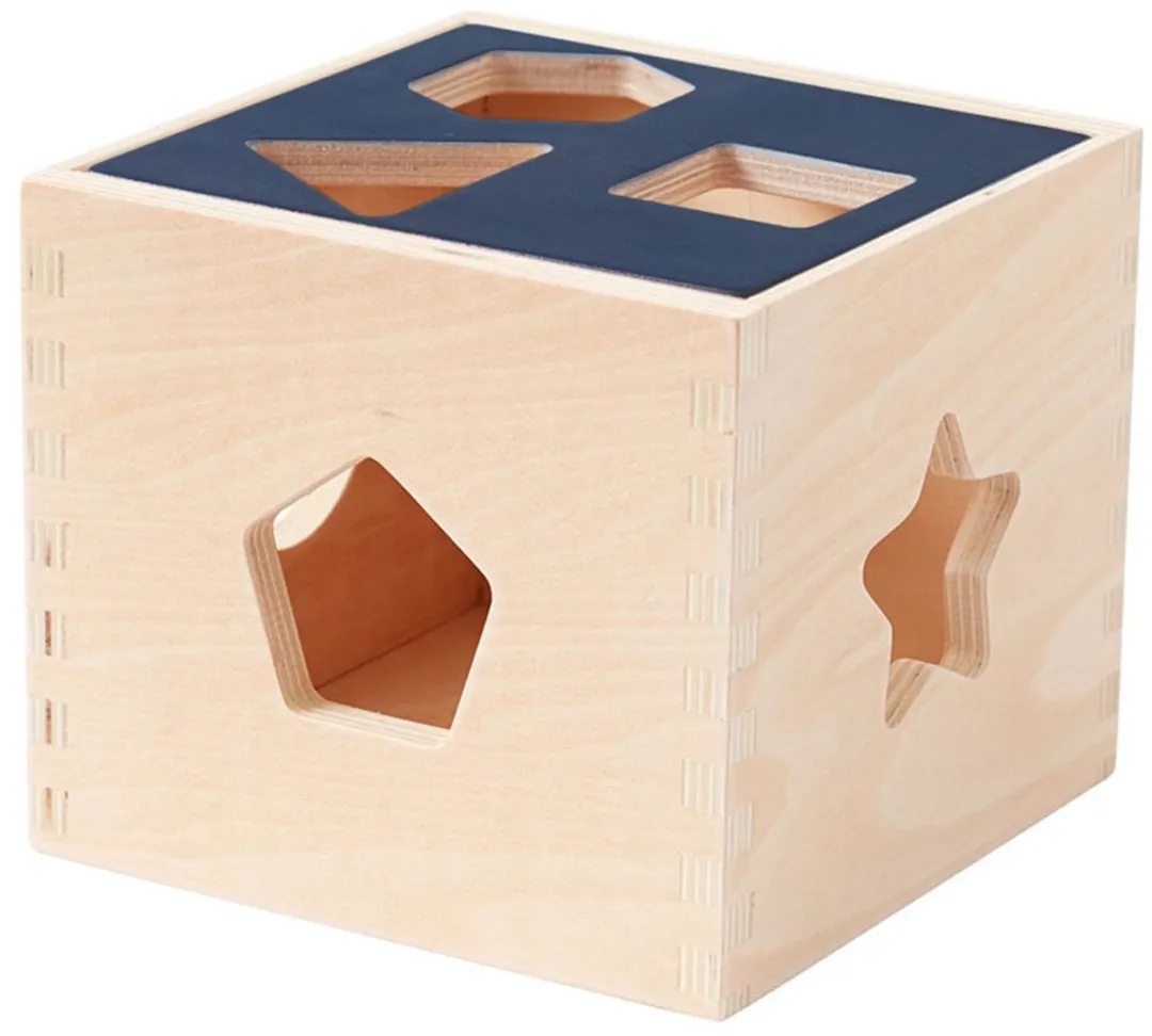 Kids Concept Vormenstoof Aiden - Hout, Blauw