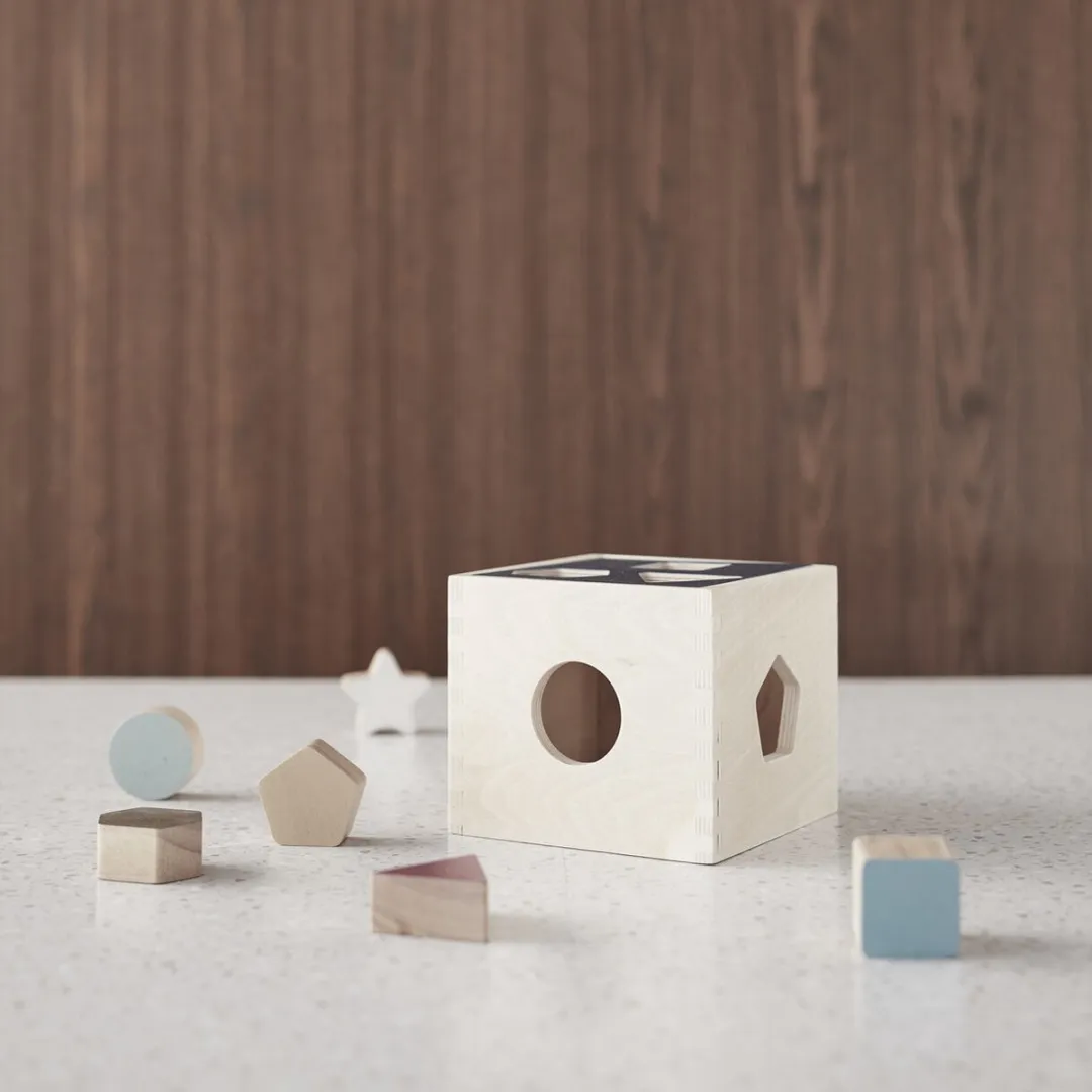 Kids Concept Vormenstoof Aiden - Hout, Blauw