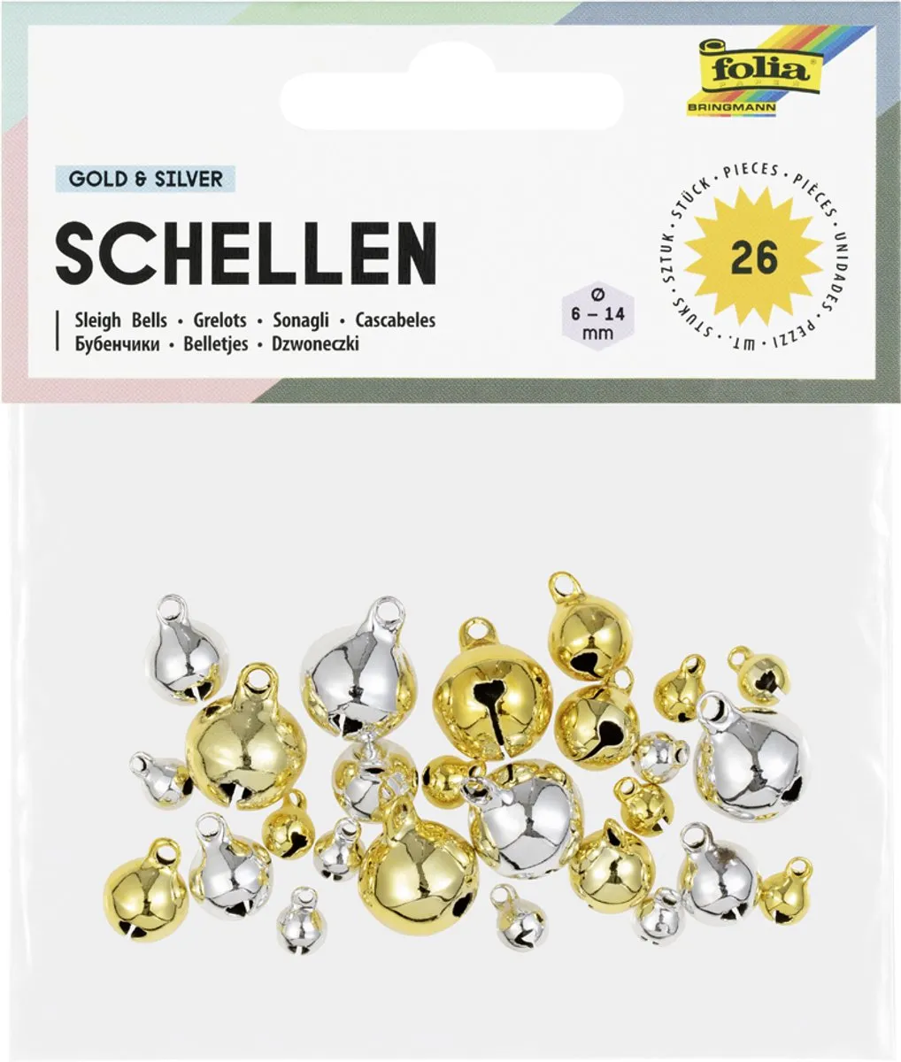 Folia Metalen Belletjes - 26 Stuks - Pastelkleuren