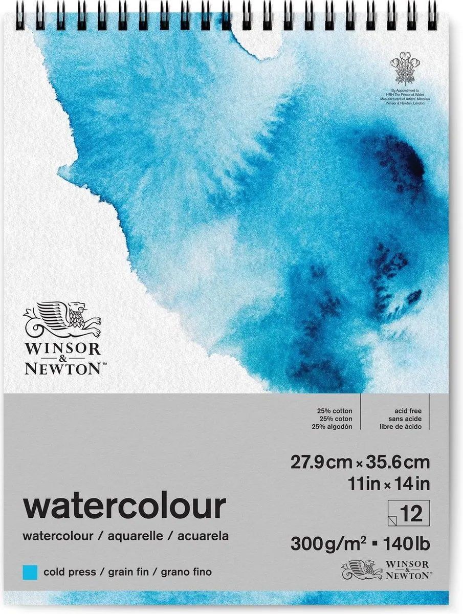 Winsor & Newton Aquarelblok Spiral Pad 12 Stuks