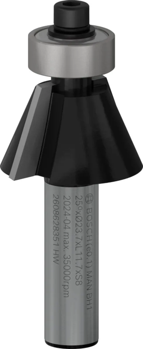 Bosch Fase-/kantenfrezen 8mm - Hout/Kunststof - afbeelding 6 van 6