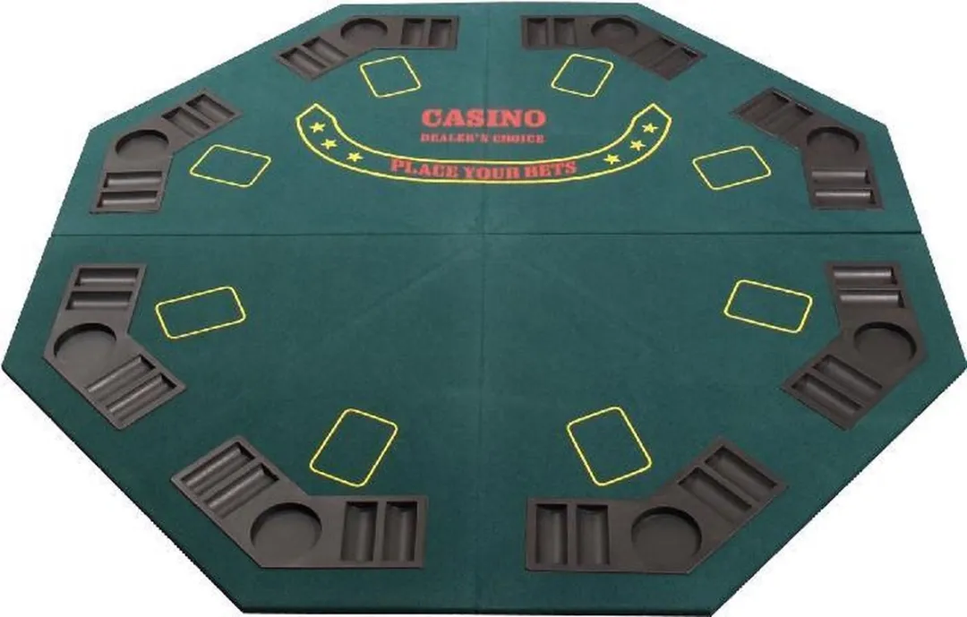 HOT Games Poker Top Vouwbaar Octangle 621201 - 2-8 Spelers