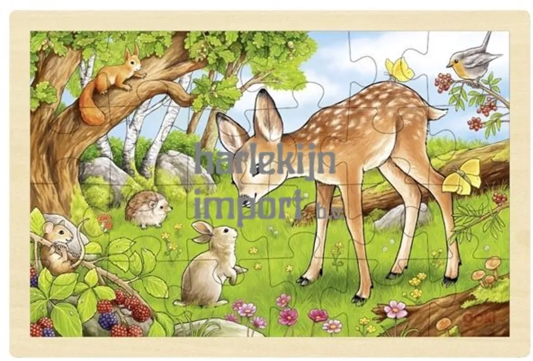 Goki Puzzle Fawn 24 Stuks - Multicolor
