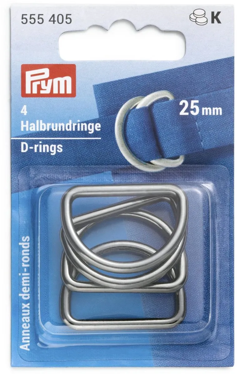 Prym Halfronde D-ringen 25mm - 4 Stuks