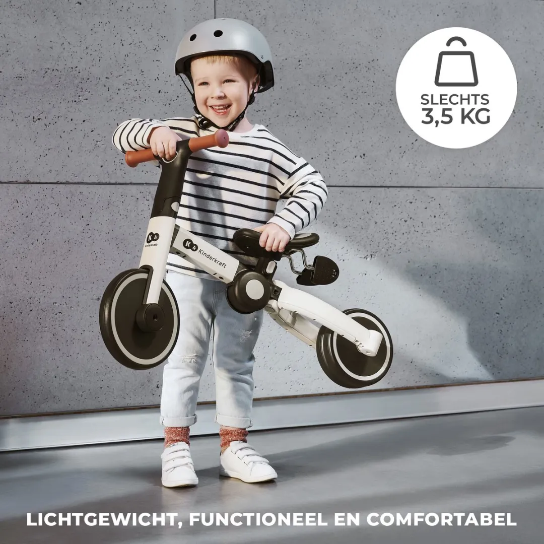 KinderKraft 4TRIKE Driewieler 3-in-1 - Grijs