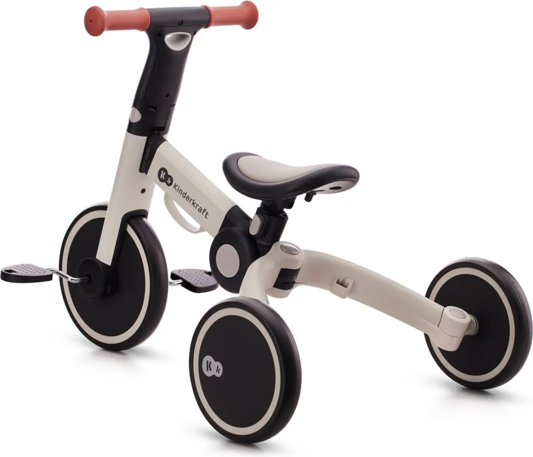 KinderKraft 4TRIKE Driewieler 3-in-1 - Grijs - afbeelding 6 van 6