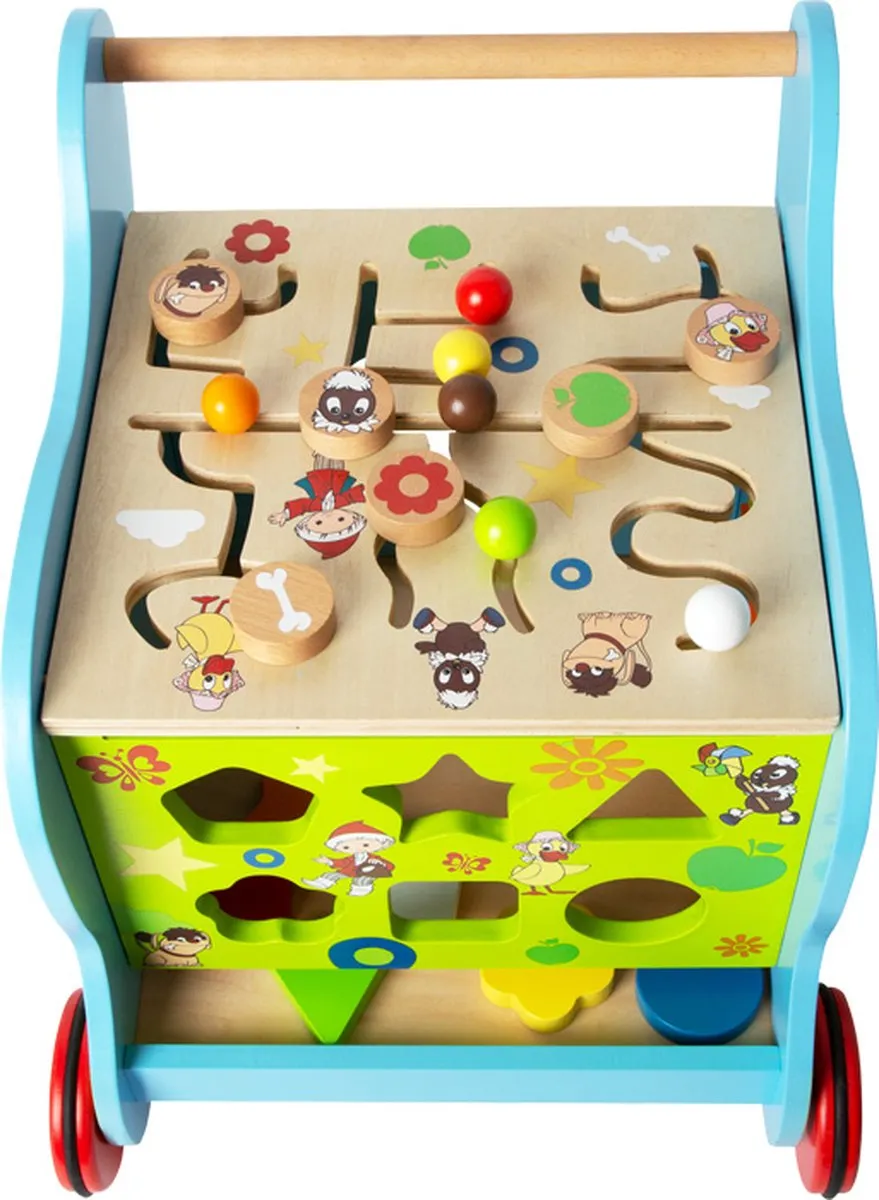 Small Foot Houten Loopwagen Sandman Multicolor - 37x36x41cm