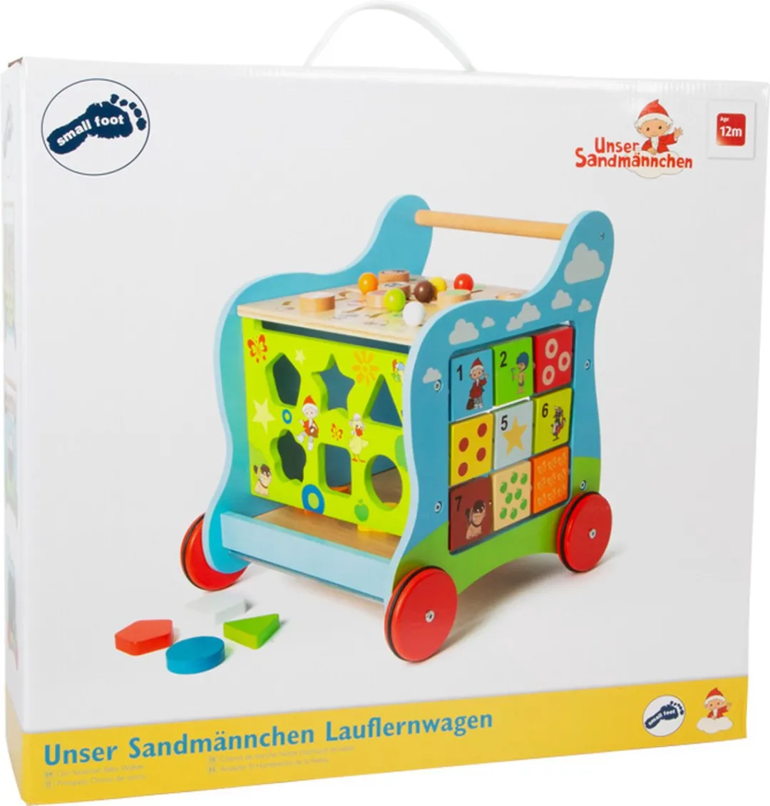 Small Foot Houten Loopwagen Sandman Multicolor - 37x36x41cm
