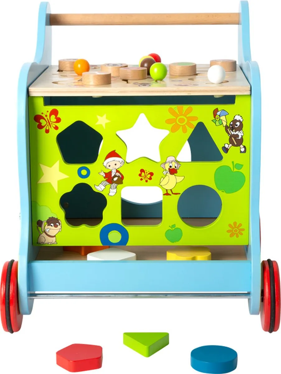 Small Foot Houten Loopwagen Sandman Multicolor - 37x36x41cm