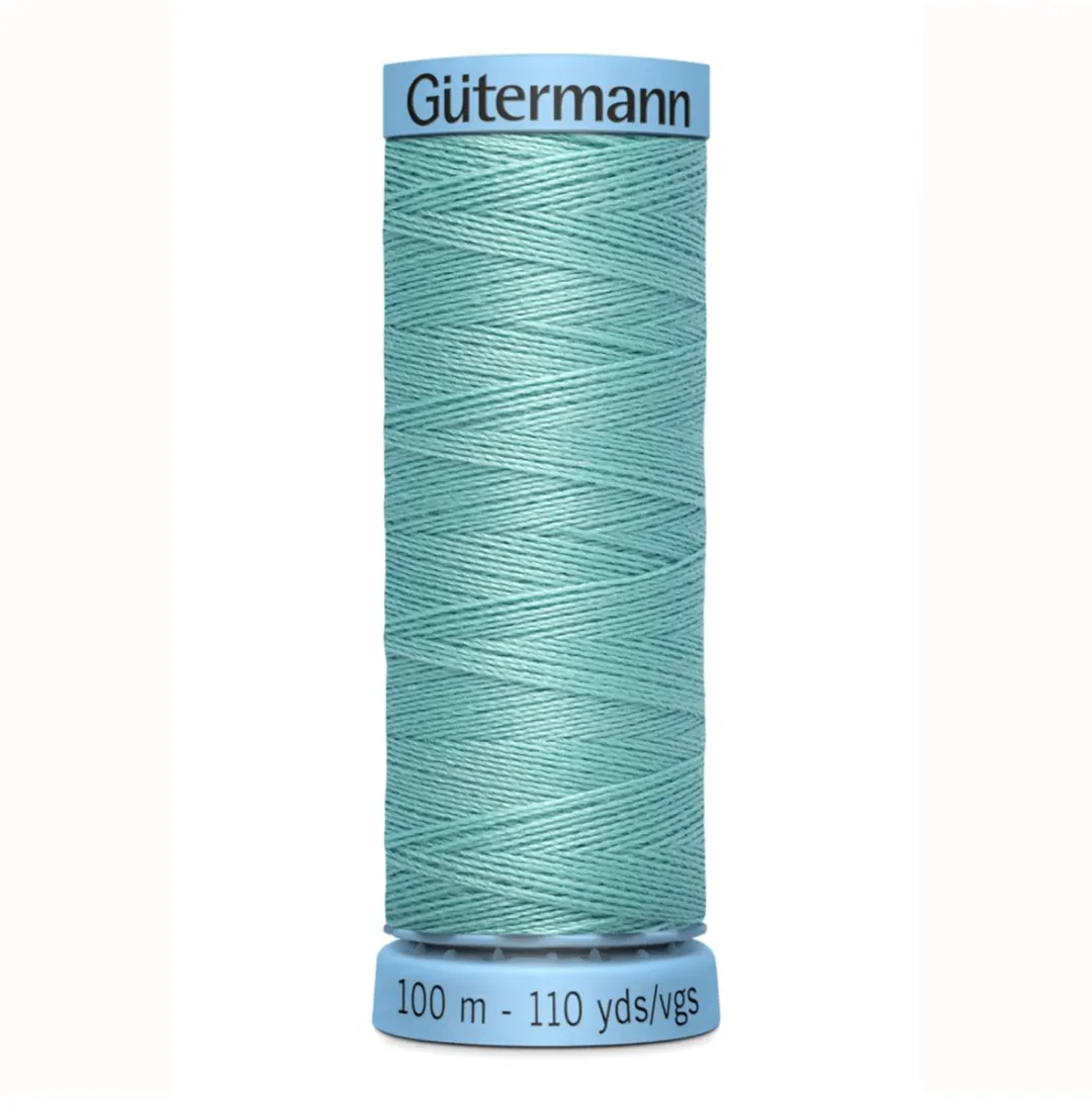 Gutermann Zijde Garen 924 - 100m - Zwart/Grijs/Wit