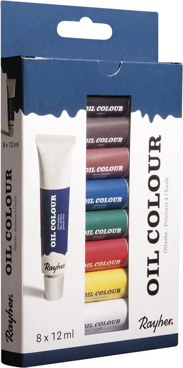 Rayher Olieverf Set 8 Kleuren 12ml - Multi