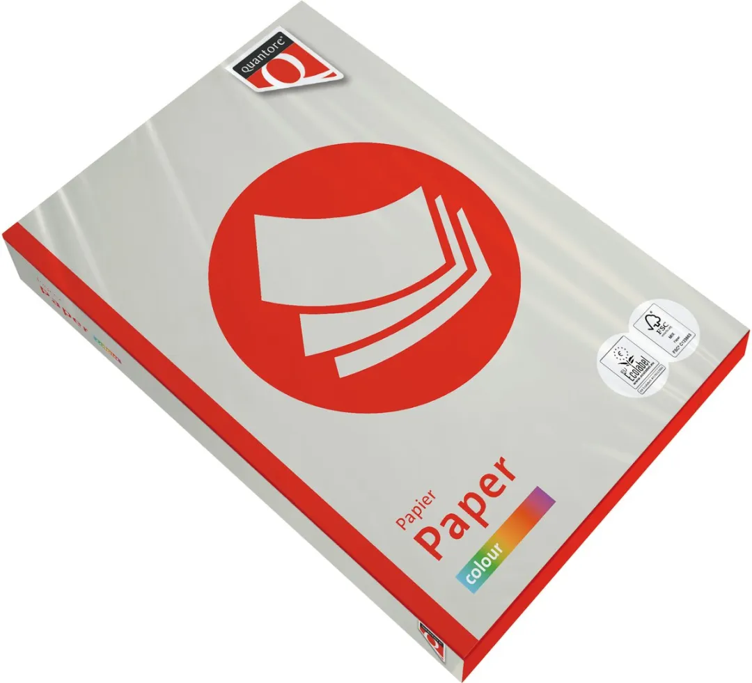 Quantore Gekleurd Papier A4 80gr Grijs