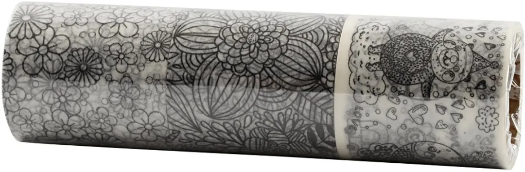 Creativ Company Masking Tape Bloemen 3x5m - Multicolor