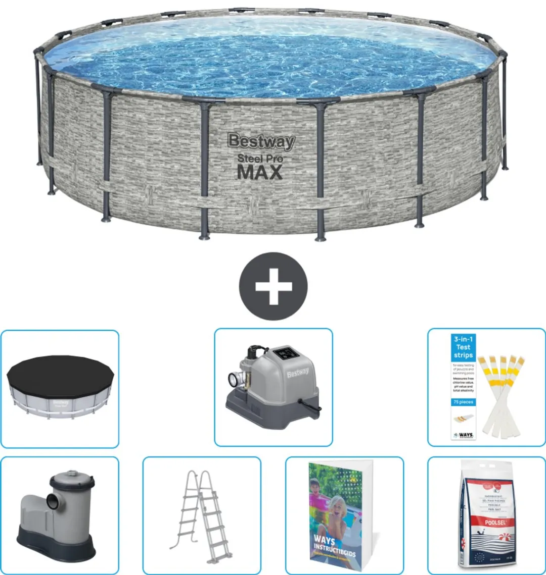 Bestway Steel Pro MAX Zwembad 488x122cm