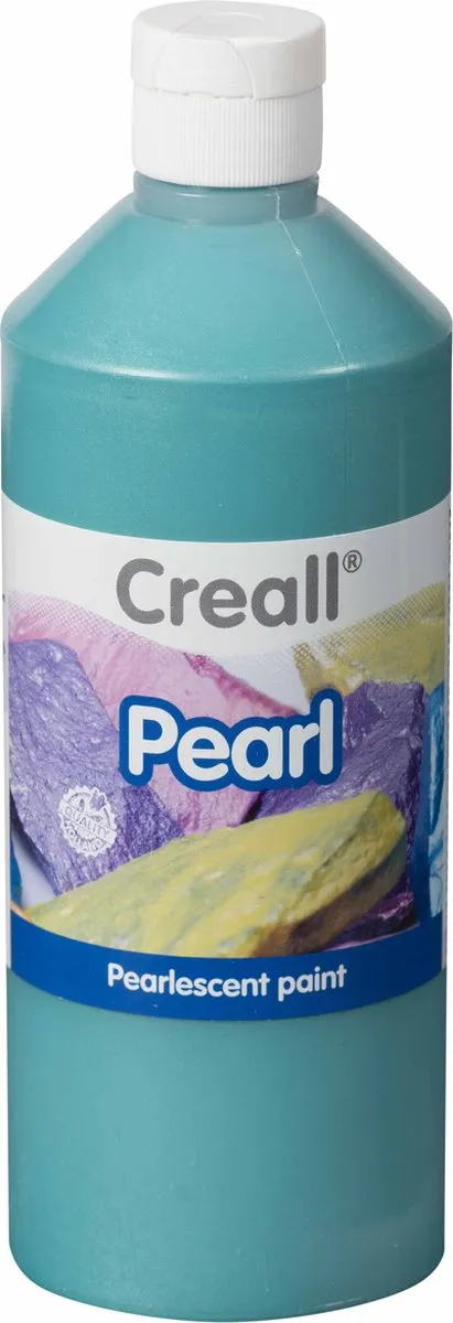 Creall Parelmoerverf Blauwgroen 500ml