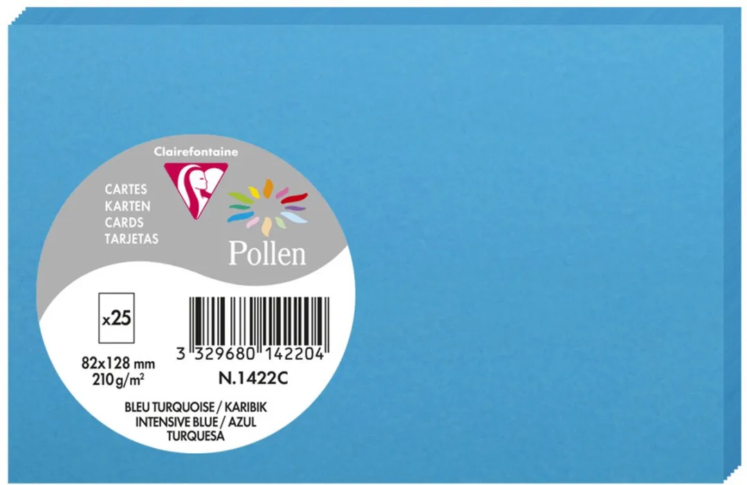 Clairefontaine Pollen Briefkaarten 82x128mm - 25 Stuks