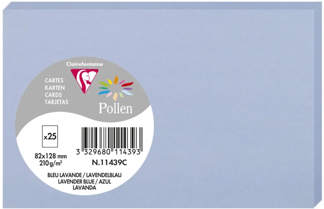 Clairefontaine Pollen Briefkaarten 82x128mm