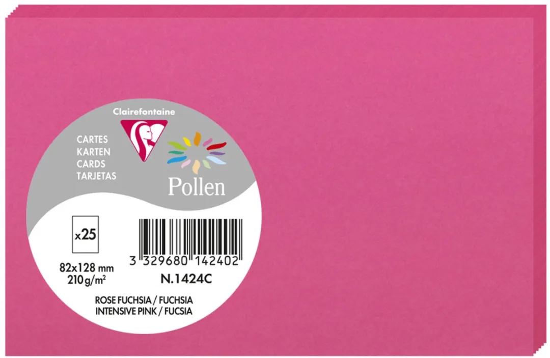 Clairefontaine Pollen Briefkaarten 82x128mm - 25 Stuks
