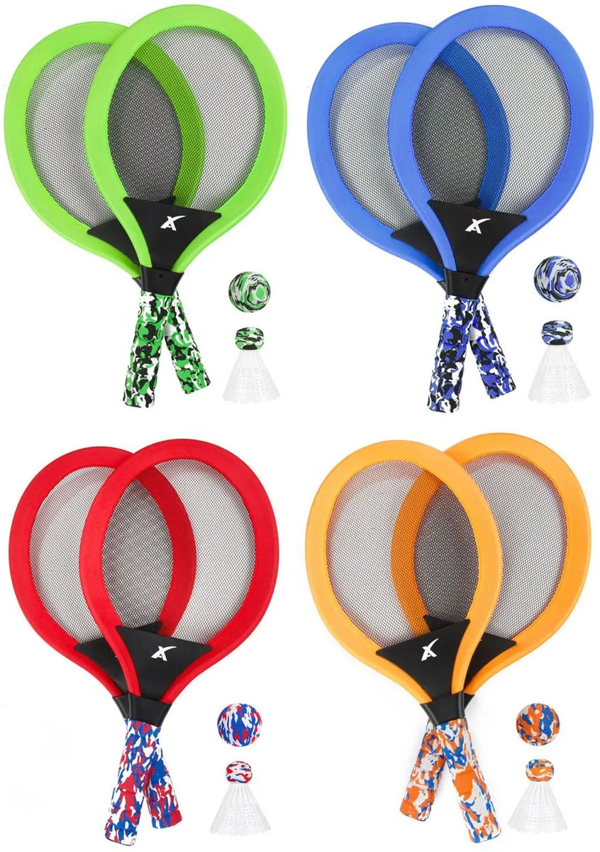 Toi-Toys Adrenix Tennis-Badminton Set - Geel/Oranje