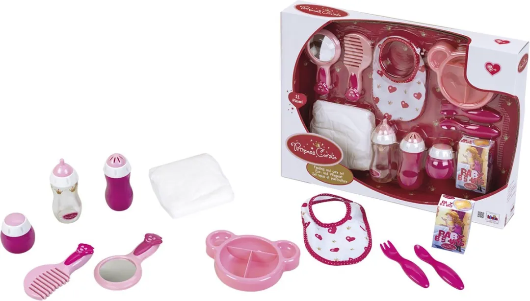 Klein Toys Princess Coralie Voedings- en Verzorgingsset 1732 - Roze