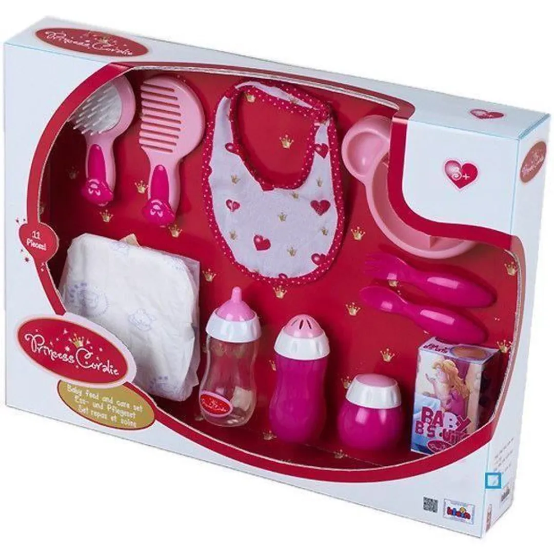 Klein Toys Princess Coralie Voedings- en Verzorgingsset 1732 - Roze