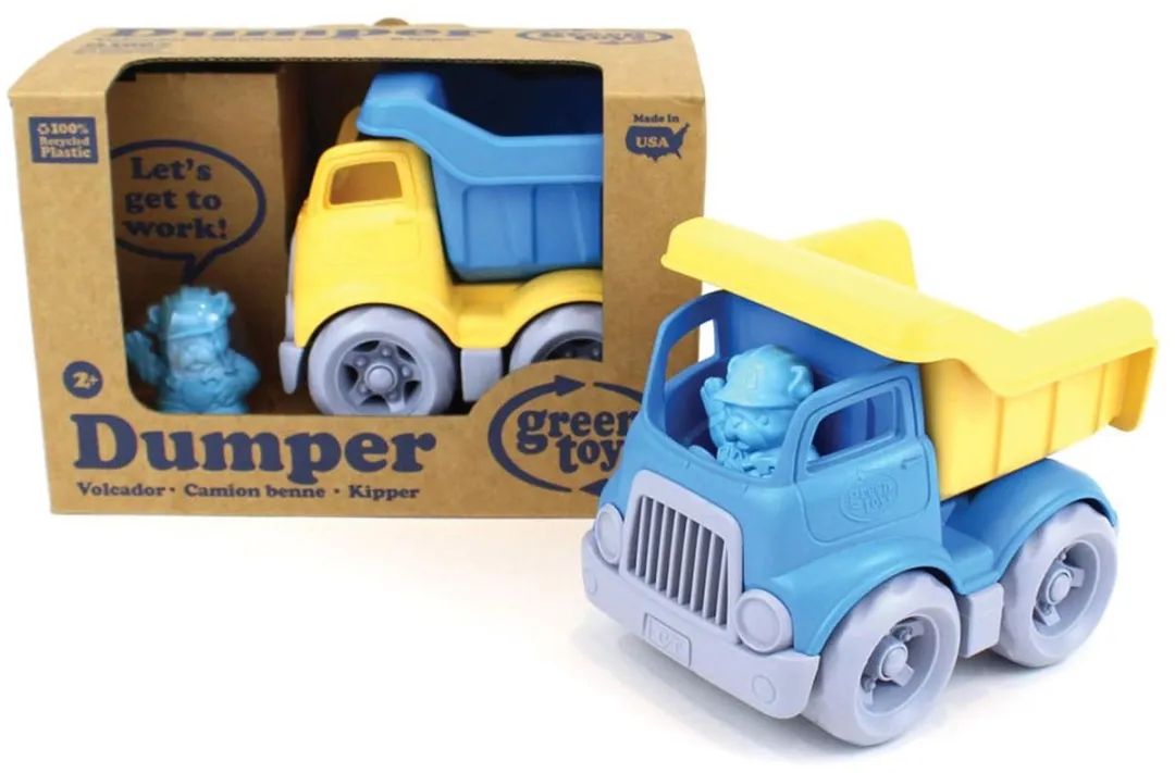 Green Toys Dumper GTCDPB1262 - Blauw/Grijs/Geel
