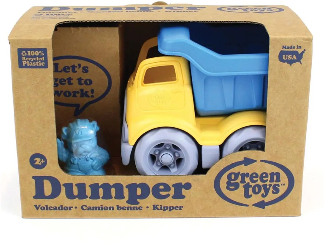 Green Toys Dumper GTCDPB1262 - Blauw/Grijs/Geel