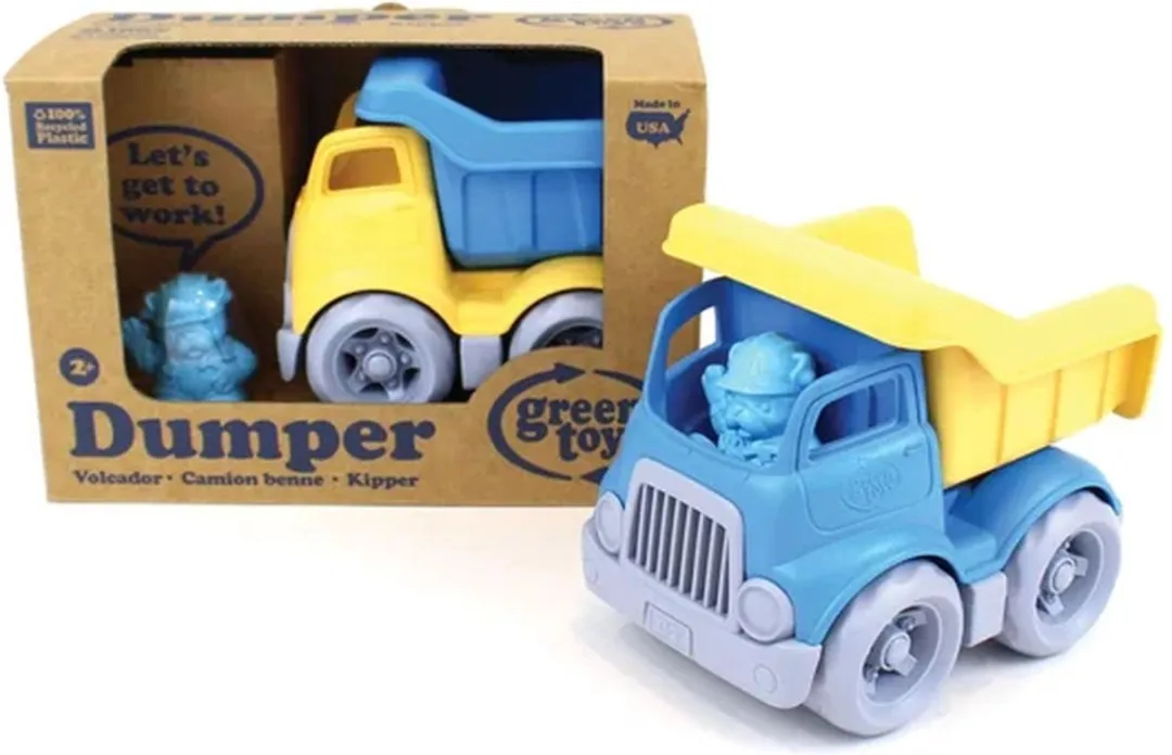 Green Toys Dumper GTCDPB1262 - Blauw/Grijs/Geel