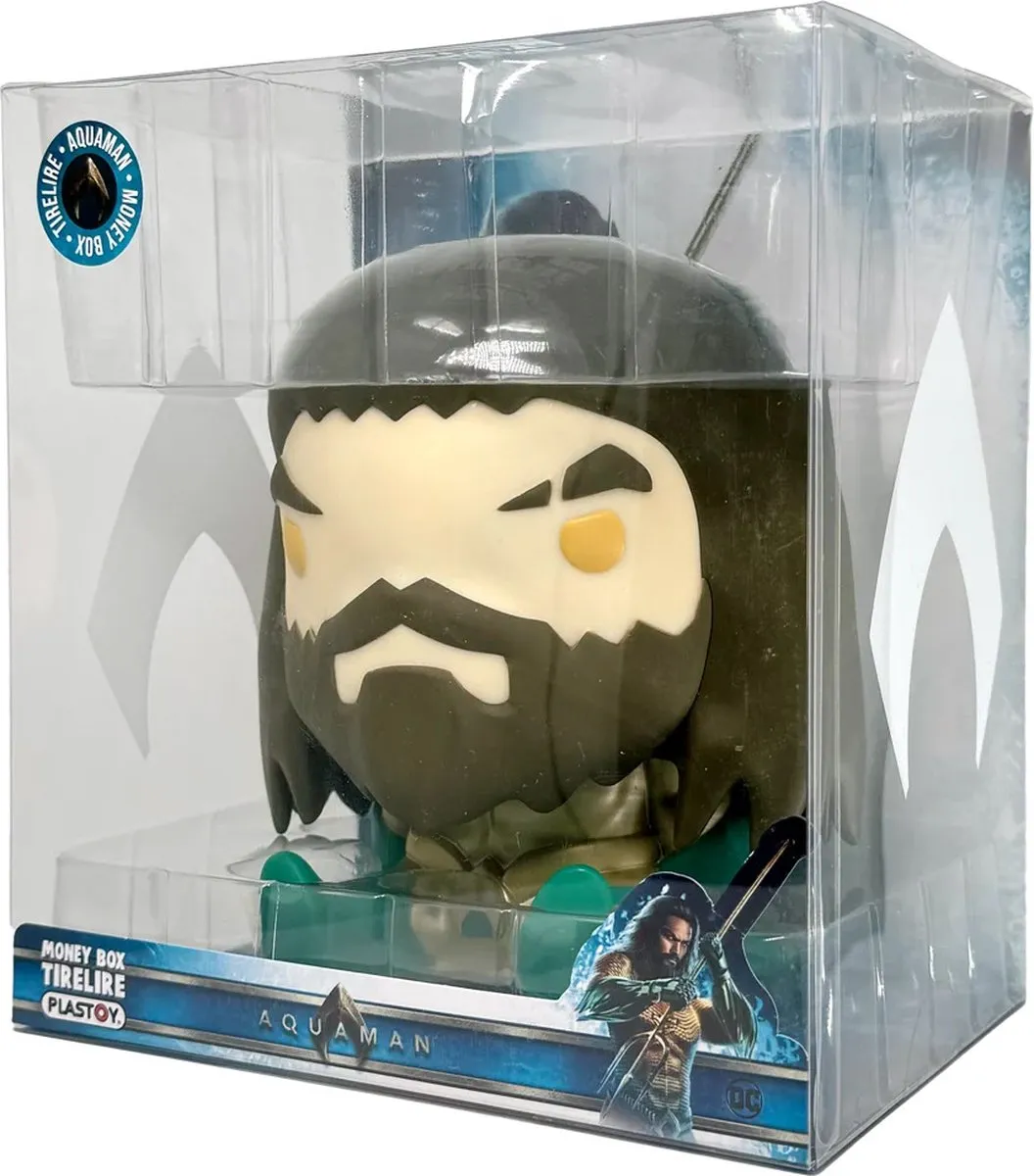 Plastoy DC Comics Chibi Aquaman Spaarpot - Veelkleurig