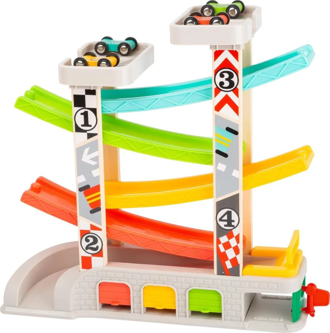 Small Foot Racebaan met Parkeergarage 321810 - Multicolor