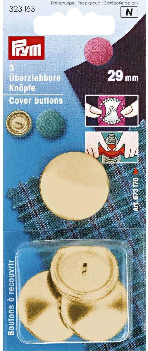 Prym Stofknopen 29mm - 3 Stuks