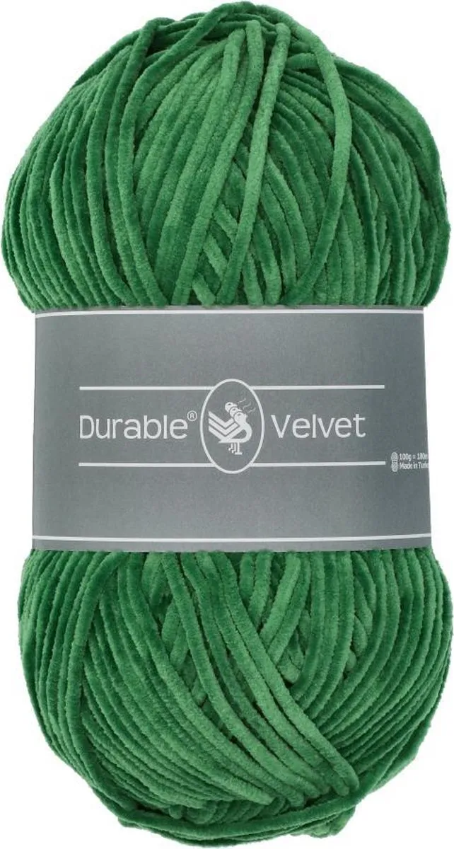 Durable Velvet Chenille Garen Dark Mint Green